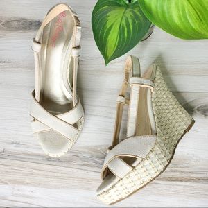 Lilly Pulitzer Ashley Canvas Wedge Sandals